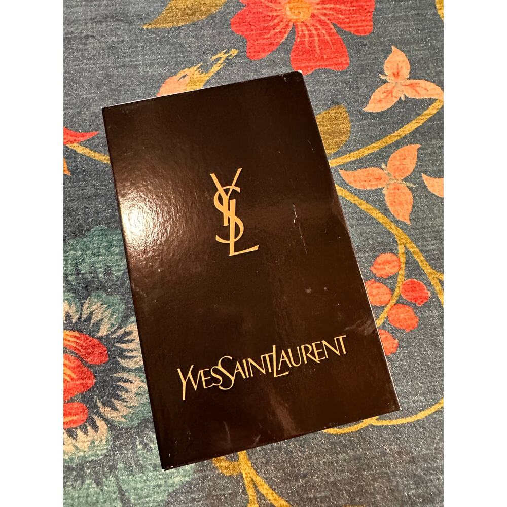 Yves Saint Laurent 80s Vintage Moise-Black heel Pump Size 7 - Picture 9 of 10